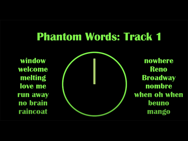 Auditory Illusion 3: Phantom Words